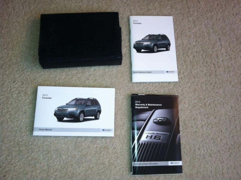 2012 subaru forester owners manual 