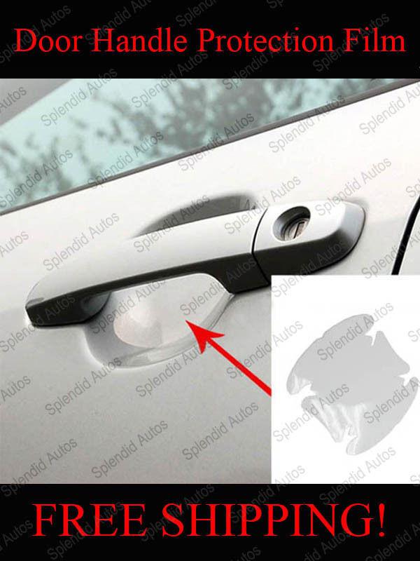 Clear adhesive car door handle paint/scratch protection film sheet (4 pieces)