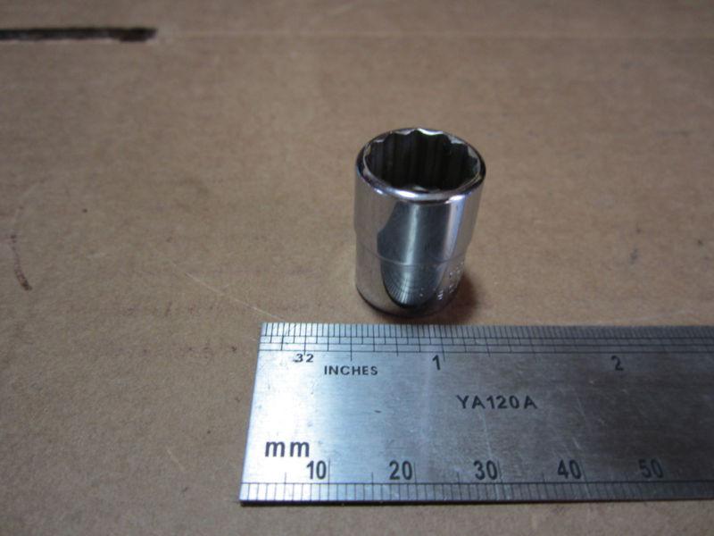 Snap-on tool 1/4" drive 12-pt 1/2" socket