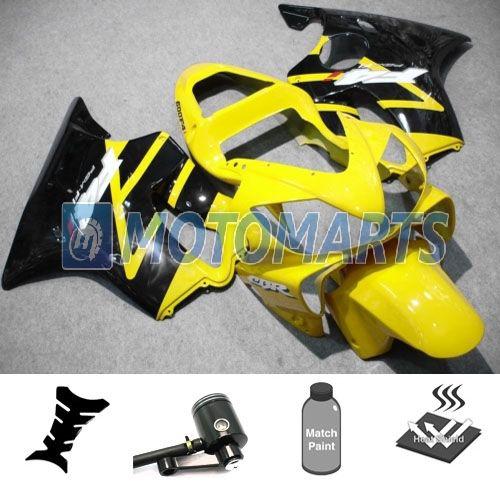 Bundle inj fairing kit w/ brake fluid reservoir for honda cbr600 f4i 01 02 03 ag