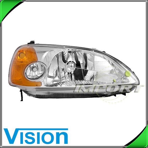 Passenger right side headlight lamp assembly replacment 2001-2003 honda civic