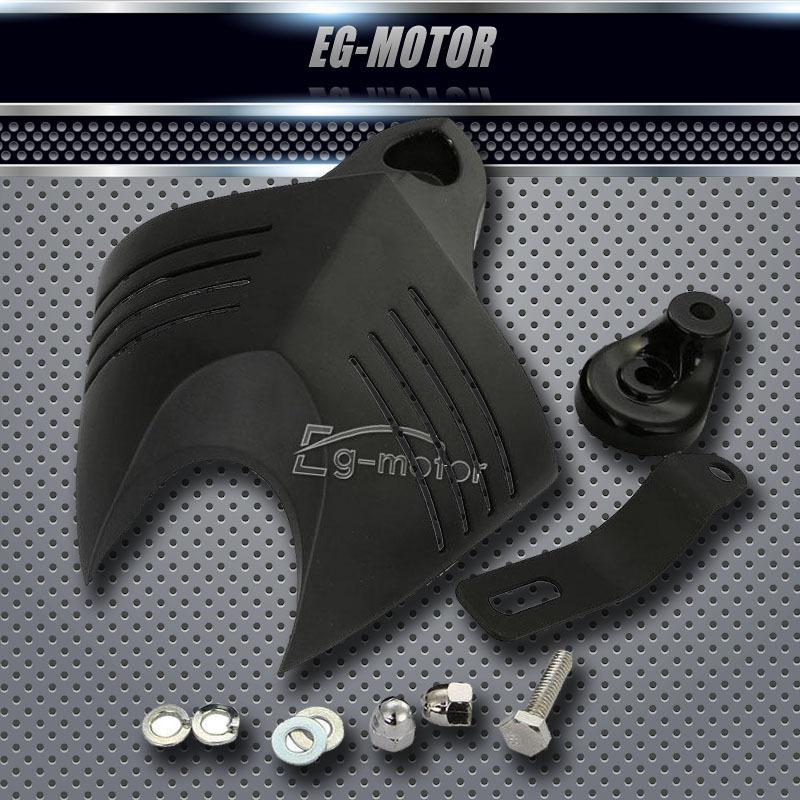 Black horn cover for harley hd 1992 -2012 softail dyna glide big twin electra