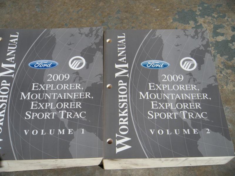 2009 ford explorer, mountaineer original service manual set