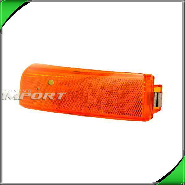 00-02 lincoln ls left amber signal parking side marker light lamp w bulb socket