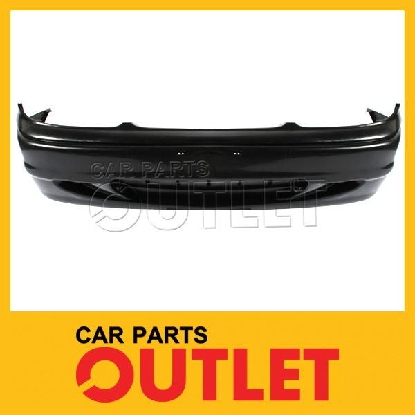 Front bumper raw matte black smooth facial plastic for 1995-1997 accent gl sedan