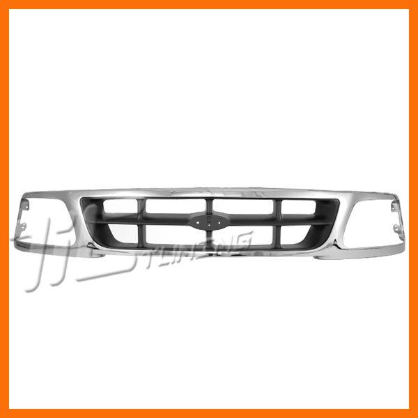 1997-1998 ford f150 f250 4wd truck chrome grille grill front body parts