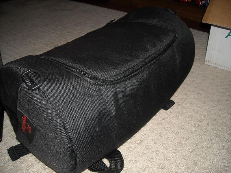 Harley davidson motorcycle bag by sac 17" sissy bar luggage over zipper padded