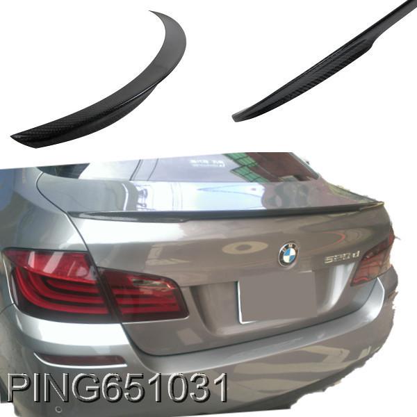 Carbon fiber bmw f10 p type rear trunk spoiler 10 up boot