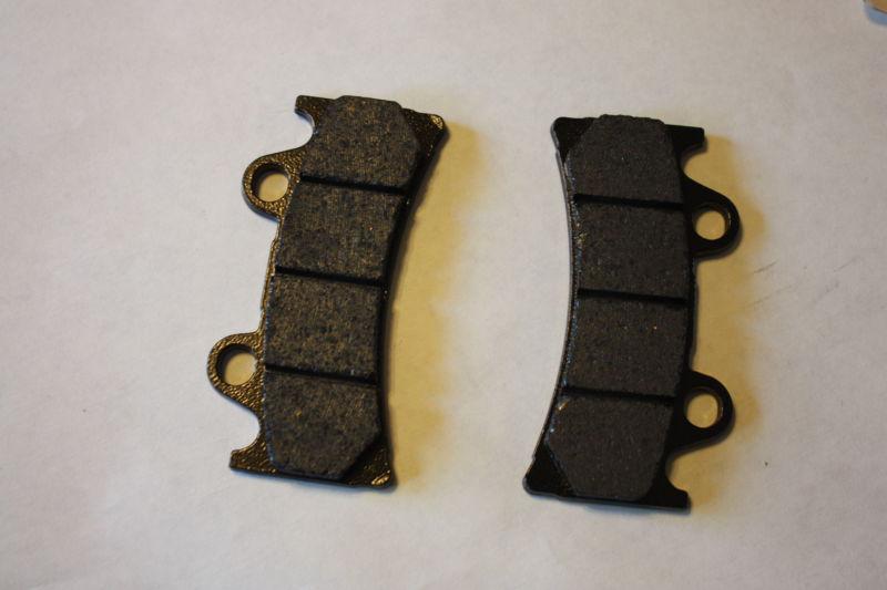 Carbon tech hct brake pads for harley / custom with 6 piston j-brake calipers