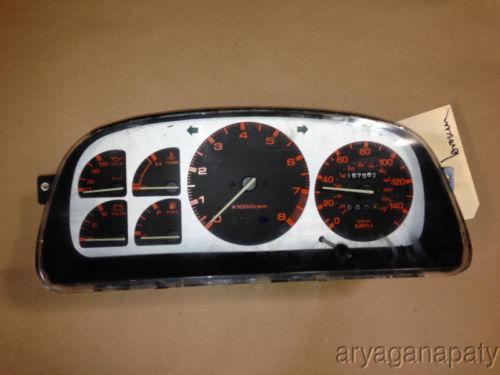 89-91 mazda rx7 oem instrument gauge cluster odometer mt 167k miles broken 