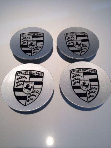 Porsche factory oem crest center caps set of 4