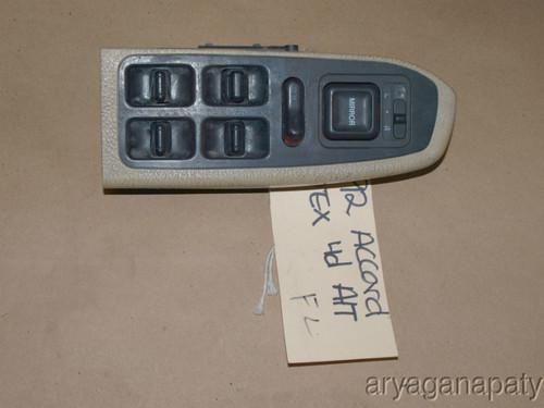 90-93 honda accord oem left driver side power window switch tan 4d wear on trim