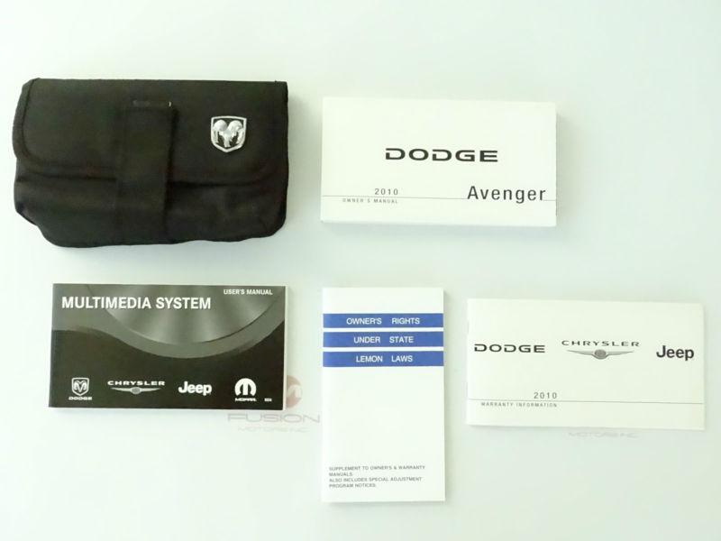 2010 dodge avenger owners owner manual with case new