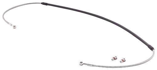 New msr braided stainless steel brake line rear, kawasaki, 08-10 klr650