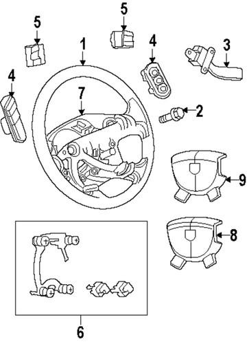 Mopar oem 56046094ae steering wheel-cruise switch