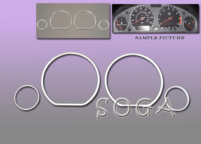 Bmw e36 dash cluster gauge trim ring rings chrome 335