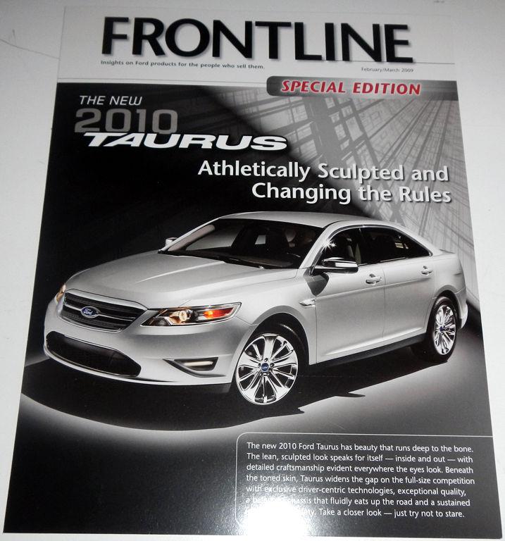 February march 2009 frontline magazine ft 2010 ford taurus sho brochure