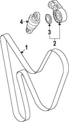 Porsche oem 9a110221601 serpentine belt/serpentine belt/fan belt