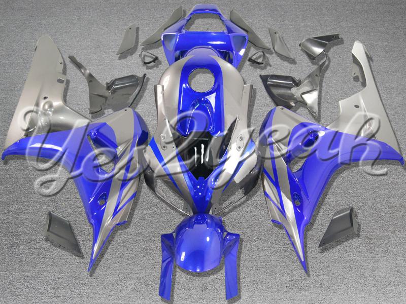 Injection molded fit fireblade cbr1000rr 06 07 blue grey fairing zn719