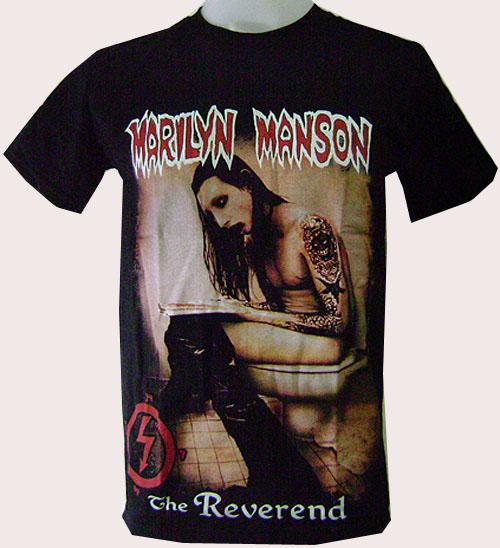 New rock band music marilyn manson heavy metal black t-shirt men sz s,m,l,xl,xxl