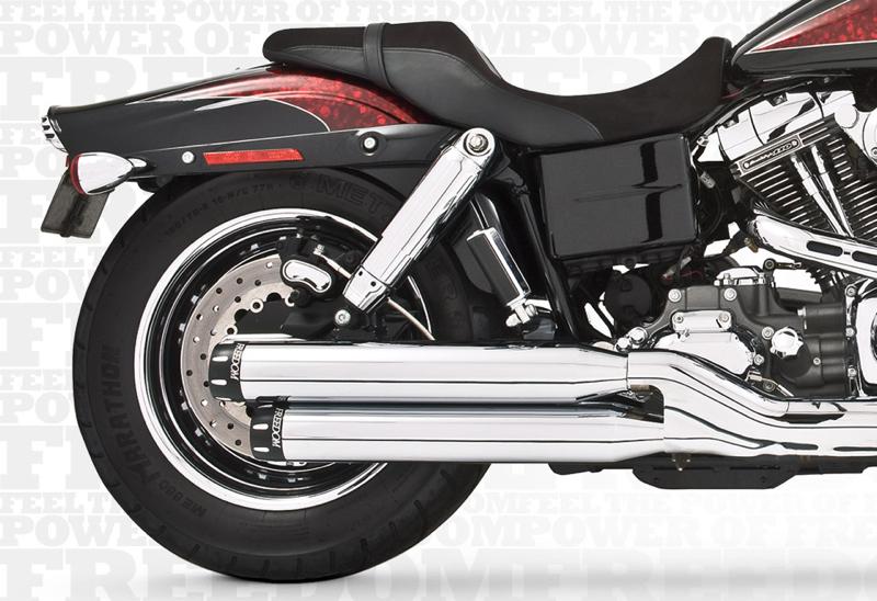 Freedom performance mufflers signature slip-on 3-1/4 in chrome/black fxd 91-09