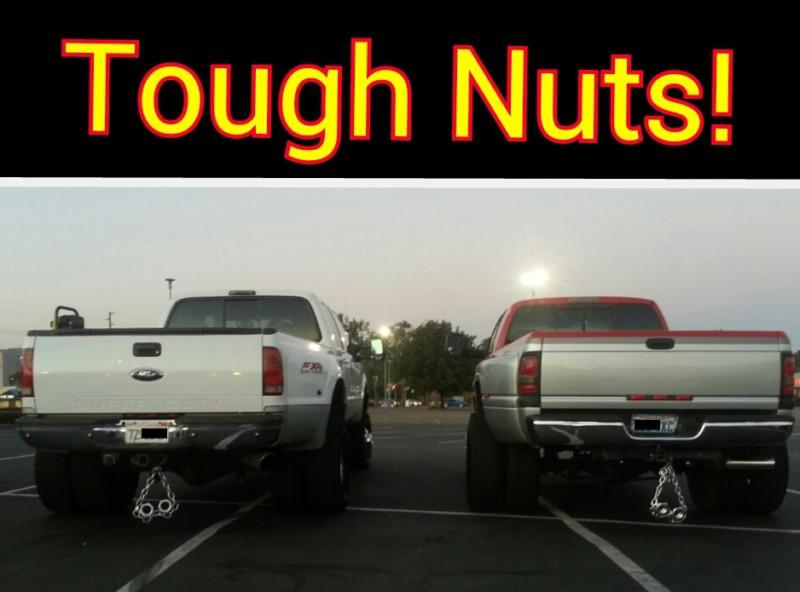 Tough nuts! truck nuts! big nuts! bull balls! edge banks ats afe bullydog diesel