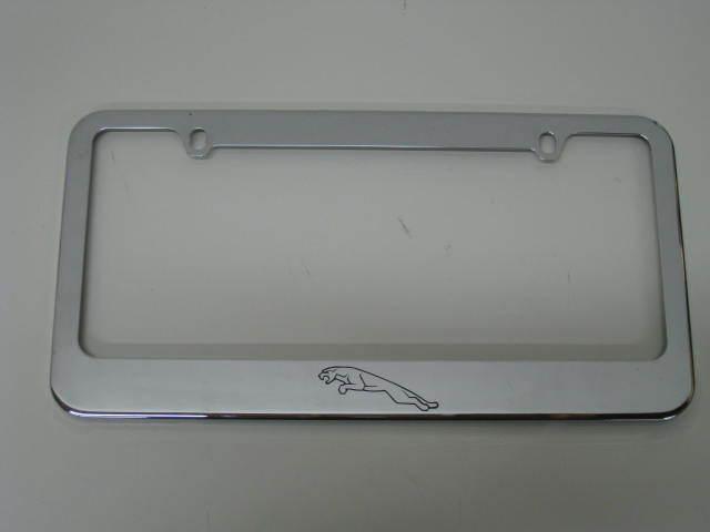 Jaguar logo metal license plate frame xj xk xf xj6 xjs