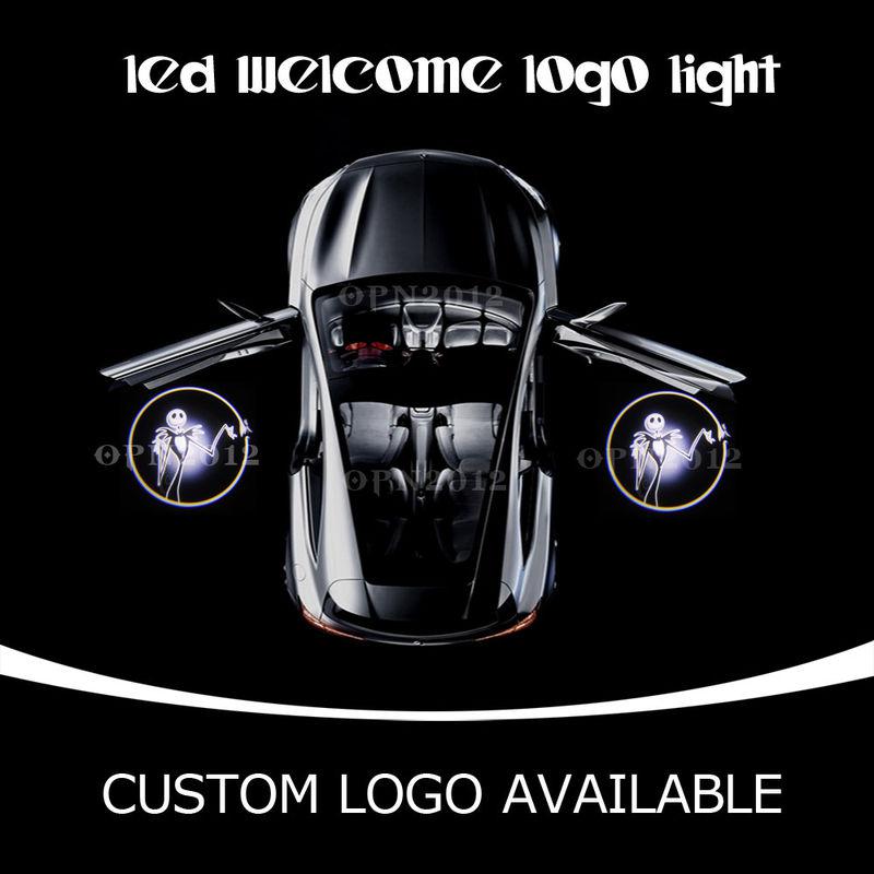 Jack skellington car door welcome led projector logo laser ghost shadow light 