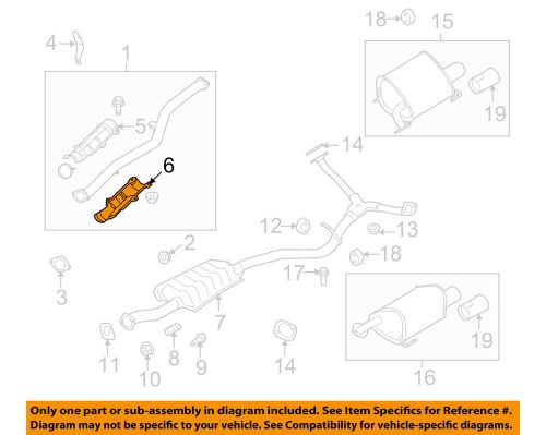 Subaru oem 10-12 legacy 2.5l-h4 exhaust-pipe shield 44131aj010