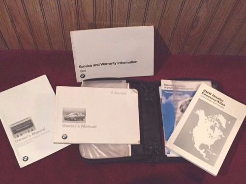 1998 bmw 5 series factory owners manual set and case, 528i and 540i