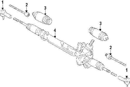 Lexus 455100e010 genuine oem factory original steering gear