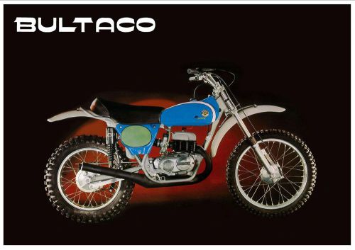 Bultaco poster pursang 360 250 mk8 1974 1975 1976 classic vmx suitable to frame