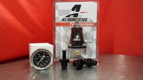 Aeromotive regulator gauge fitting kit  6-an  plug barbed fitting 13129