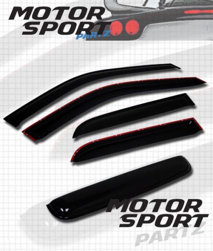 Jdm out-channel vent visors 5pcs deflector &amp; sunroof mercury milan 06-10