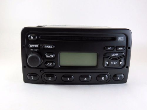 2000 - 2004 ford focus single disc cd changer radio p/n xs4f-18c838-ba