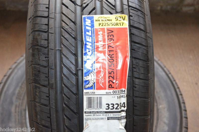 1 new 225 50 17 michelin pilot hxmxm4 tire