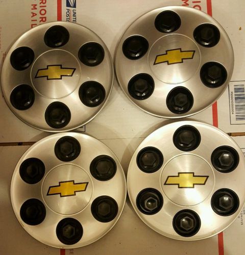 2007-13 chevy silverado tahoe suburban 1500 wheel center caps 4-set #4 9596341