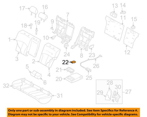 Subaru oem 10-14 legacy rear seat-cup holder mat 64365aj00awj