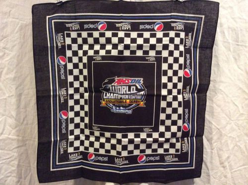 Ams oil world championship snowmobile derby bandana pepsi lake torches