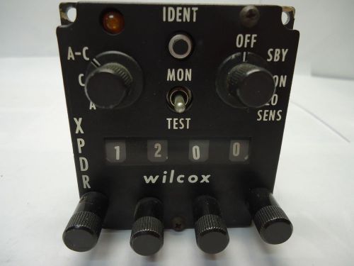 Wilcox 97707-300 transponder control head - used avionics/parts