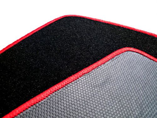 Velours mat set for porsche 911 coupe 1974/83 black/red