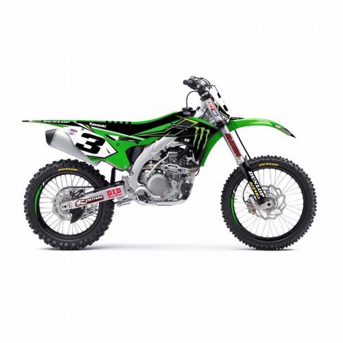 D&#039;core visuals 2016 monster energy graphic/trim kit kawasaki 01&#039;-13&#039; kx85/100