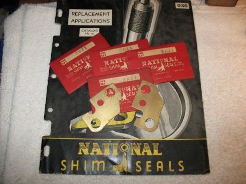 1940-1953 chevrolet 216 235 stovebolt six brass rear main bearing shim lot