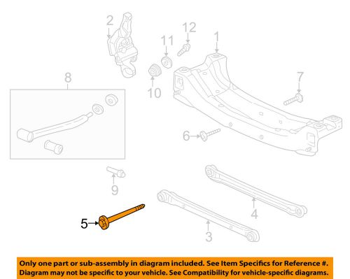 Gm oem rear suspension-mount bolt 11519088