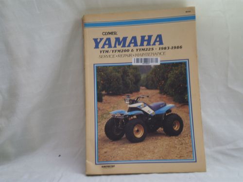 Yamaha ytm200 ytm225 yfm200 clymer manual