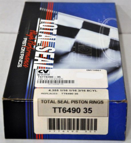 Total seal tt6490-35 tnt top gapless 2nd ring set 4.355 1/16 1/16 3/16 std oil