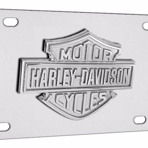Harley-davidson metallic bar &amp; shield emblem license plate - officially licensed