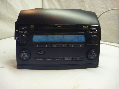 2004-2009 toyota sienna oem radio 6 disc cd mp3 player 11827 86120-08210 b1011