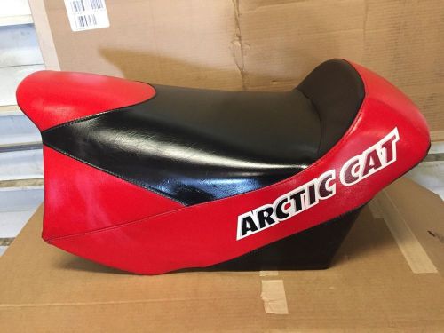 2004-2007 arctic cat sabercat snowmobile seat red &amp; black firecat f chassis