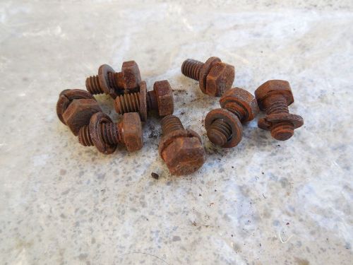 Porsche 356 wheel brake cylinder original bolts ( 8 )